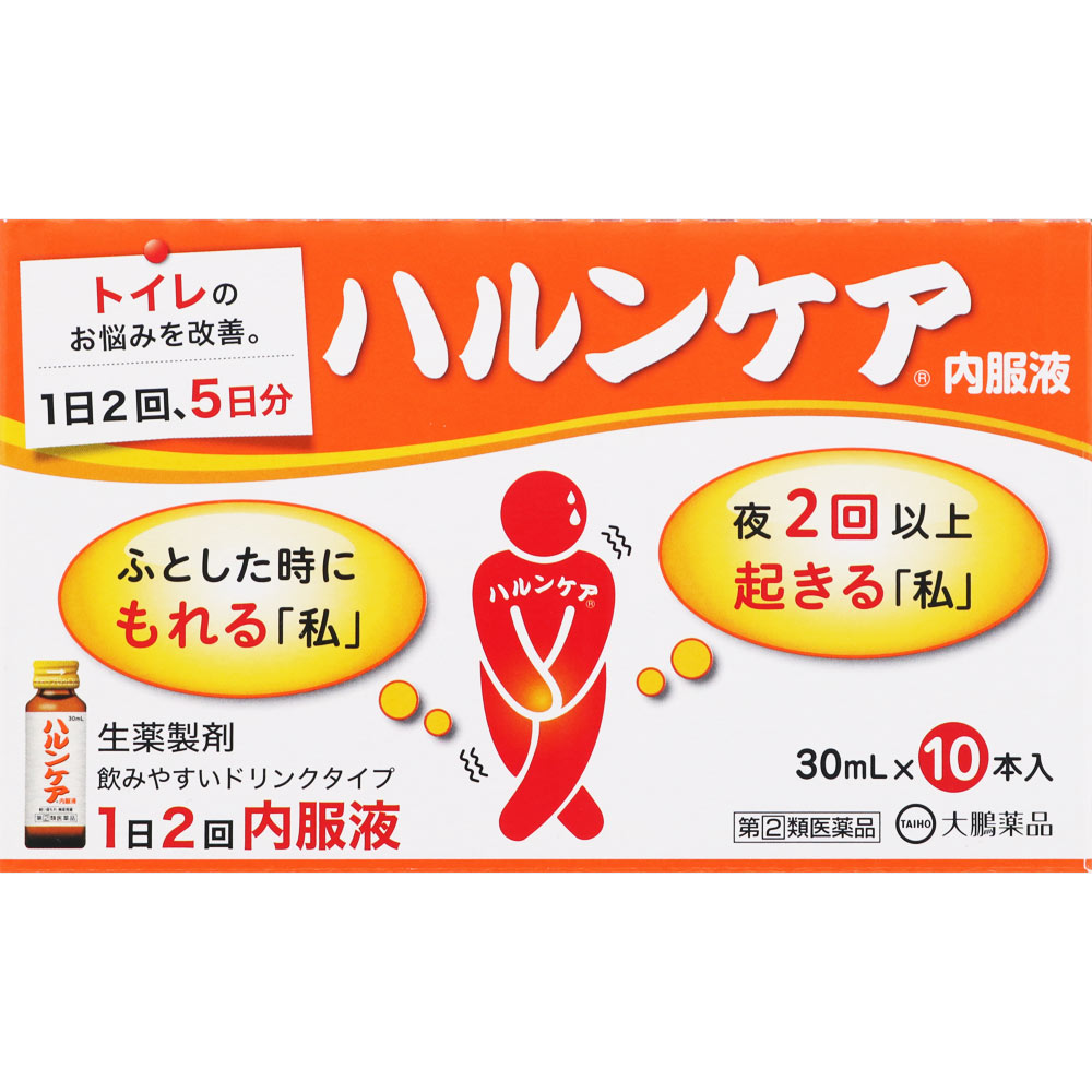 1．8種類の生薬（ジオウ、タクシャ、ボタンピ、ブクリョウ、サンシュユ、サンヤク、ケイヒ、炮附子）から抽出・濃縮し、更にエタノールを加え、澱粉等を分離除去した後、エタノールを蒸発除去して製したエキスを含有する生薬製剤です。2．体力の低下、下半身の衰え、手足の冷えを伴う方の“軽い尿もれ”、“頻尿（小便の回数が多い）”、“残尿感”、“尿が出渋る”の症状を緩和します。3．服用しやすい液剤です。お問い合わせはお買い求めのお店又は下記までご連絡いただきますようお願い申し上げます。大鵬薬品工業株式会社 お客様相談室電話番号・・・0120-4527-66電話受付時間・・・9：00〜17：00（土、日、祝日を除く）住所・・・〒101-8444 東京都千代田区神田錦町1-27広告文責(株)なの花西日本TEL：072-652-0371 登録販売者：久保 信次郎※予告なくリニューアル、発売終了する場合がございます。予めご了承下さいませ。