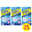 フィッティ 7DAYSマスク EXプラス 7枚入 ホワイト ふつうサイズ 3点セット ウイルス飛沫 花粉 PM2.5 99%カットフィルタ【タマガワエー..