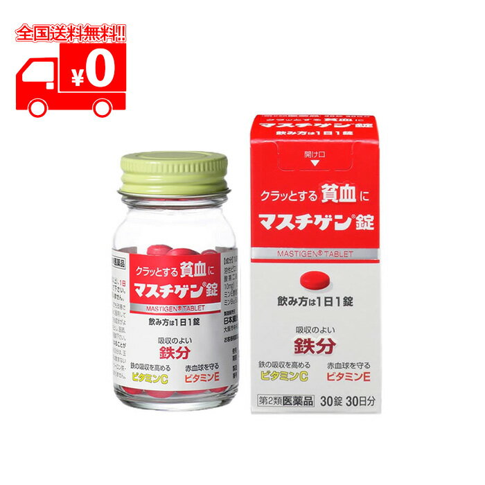 【第2類医薬品】マスチゲン錠 30日分(30錠) 貧血用薬【日本臓器製薬】