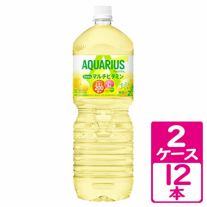 アクエリアス 1日分のマルチビタミン 2000ml ペットボトル 2ケース(12本) 〜手軽においしく必要な水分と1日分のマルチビタミンを補給！【コカ・コーラ】