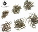 丸カン 6サイズアソート アンティークゴールド★300個(各50個)★まるかん マルカン 金古美 ピアス イヤリング アクセサリー パーツ 基礎パーツ