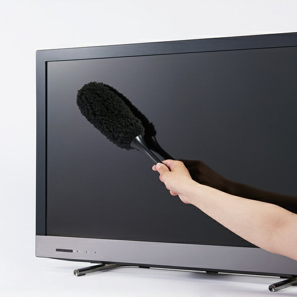 エレコム ELECOM クリーニングブラシ ハンディ 静電気防止 収納ケース付 TV用 汚れ...