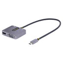 StarTech.com USBマルチハブ/USB-C/4K60Hz HDMI VGA/100W PD/AUX/TB3/4(122-USBC-HDMI-4K-VGA) 目安在庫=△