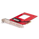 StarTech.com U.3 - PCIeアダプタカード/PCI Express 4.0 x4/2.5インチU.3NVMe(PEX4SFF8639U3) 目安在庫=△