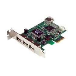 StarTech.com USB増設カード/PCIe - 1x USB-A内部 3x USB-A外部/480Mbps(PEXUSB4DP) 目安在庫 ○