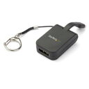 StarTech.com ディスプレイアダプター/USB-C - DP/4K60Hz/キーホルダー型/BK(CDP2DPFC) 取り寄せ商品