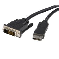 DisplayPort搭載コンピュータにDVIディスプレイを接続するDisplayPort-DVI変換ケーブル【スターテック.com】PCでの最大解像度は1920x1200、HDTVでは1080p ソフトウェア不要、ケーブルをつなげるだけの簡単設計検索キーワード:(【 安心メーカー無期限保証 】接続、変換、拡張、分離、切換えを行うIT、 A / Vプロフェッショナルのためのパーツを製造しています StarTech.com（スターテックドットコム）)