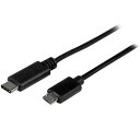 StarTech.com USBケーブル/Micro-B - C/1m/USB 2.0/480Mbps/オス オス/BK(USB2CUB1M) 目安在庫 ○