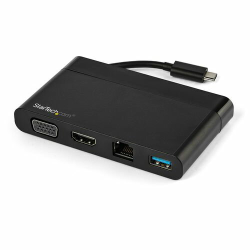 StarTech.com USBマルチハブ/USB-C/4K30HzHDMI又はVGA/1x USB/LAN/TB3(DKT30CHVCM) 目安在庫=△