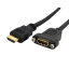StarTech.com HDMI 1.4ケーブル/91cm/4K30Hz/パネルMT/メス・オス/ブラック(HDMIPNLFM3) 目安在庫=○