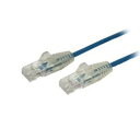 StarTech．com カテゴリ6(CAT6)LANケーブル/2.5m/ブルー/極細 ツメ折れ防止(N6PAT250CMBLS) 目安在庫 ○