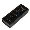 StarTech.com USBハブ/USB 3.0/USB-A - 4x USB-A + 3x 充電ポート/壁面設置対応(ST4300U3C3) 目安在庫=△(2)