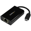 StarTech.com LANA_v^[/USB-C/1x RJ45/10/100/1000 Mbps/USB PD 2.0(US1GC30PD) ڈ݌=