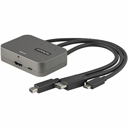 StarTechcom ǥץ쥤ץ/USB-C mDP HDMI - HDMI/4K60Hz/BK(CDPHDMDP2HD) ܰº߸=