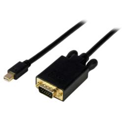 StarTech.com �ǥ����ץ쥤�Ѵ������֥�/mDP 1.2 - VGA/1.8m/1080p/�֥�å�(MDP2VGAMM6B) �ܰº߸�=��