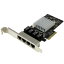 StarTech.com LANカード/PCI Express/x4/4x RJ45/10/100/1000 Mbps(ST4000SPEXI) 目安在庫=○