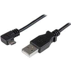 StarTech.com USBケーブル/A - Micro-B/2m/USB 2.0/右L型/オス・オス/BK(USBAUB2MRA) 取り寄せ商品