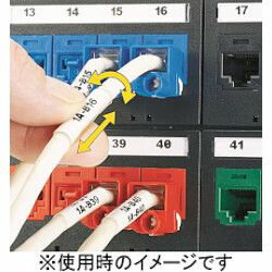 パンドウイット ハンディプリンタ対応回転ラベル(UTPケーブル用)(R100X150V1C) 取り寄せ商品