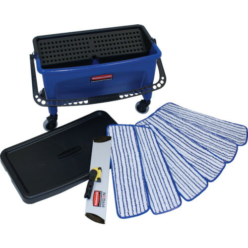 ニューウェル・ラバーメイド・ジャパン マイクロファイバー 仕上げ用モップセット 1個(RMQ050) 目安在庫=○