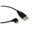 StarTech.com USBケーブル/A - Micro-B/1.8m/USB 2.0/右L型/オス・オス/BK(UUSBHAUB6RA) 取り寄せ商品