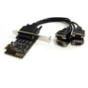 StarTech.com シリアル増設カード/PCIe - 4x RS232C/分岐ケーブル/250Kbps(PEX4S553B) 目安在庫 △