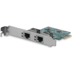 StarTech.com LANカード/PCIeE/x1/2x RJ45/10/10