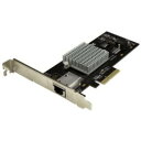 StarTech.com LANカード/PCI Express/x4/1x RJ45/100 Mbps/1/2.5/5/10G(ST10000SPEXI) 取り...