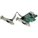 StarTech.com シリアル増設カード/PCIe - 2x RS232C/16550 UART/ロープロ(PEX2S553LP) 取り寄せ商品