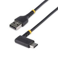 StarTech．com USBケーブル／A-C／30cm／USB 2.0／右L型／高耐久／オス・オス／BK(R2ACR-30C-USB-CABLE) 目安在庫=○