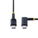 StarTech．com USBケーブル／C-C／2m／USB 2.0／右L型／高耐久／オス オス／BK(R2CCR-2M-USB-CABLE) 目安在庫 ○