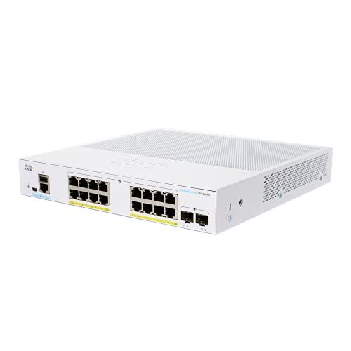 Cisco Systems(Cisco Business) CBS250 Smart 16-port GE PoE 2x1G SFP(CBS250-16P-2G-JP) 目安在庫=○