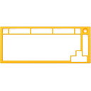 Glorious GMMK PRO 75% Alternative Top Frame - Golden Yellow(GLO-ACC-P75-TF-GY) 目安在庫=△(2)