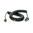 ATOMOS Coiled MICRO HDMI to Full HDMI Cable (50cm) ATOMCAB014 񂹏i