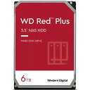 WESTERN DIGITAL WD Red Plus 3.5インチHDD 6TB 3年保証 WD60EFPX(0718037-899787) 目安在庫 △