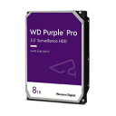 WESTERN DIGITAL WD Purple Proセキュリティシステム向SATA3 6Gbps(SATA6G)3.5HDD8TB(WD8002PURP) 目安在庫=○
