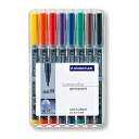 ステッドラー STAEDTLER ルモカラーペン(油性)M・8色セット(317 WP8) 取り寄せ商品