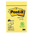 3M Post-it ポストイット 再生紙 ノート イエロー(3M-653RP-Y) 目安在庫=○