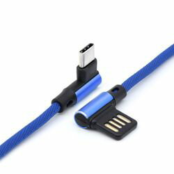 日本トラストテクノロジー アルミニウムヘッド両L型ケーブル for Type-C 1.0m ブルー(AHLTC10-BL) 取り寄せ商品 日本トラストテクノロジー アルミニウムヘッド両L型ケーブル for Type-C 1.0m ブルー(AHLTC10-BL) 取り寄せ商品
