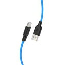 日本トラストテクノロジー hoco X21Plus シリコン充電ケーブル Type-C 2.0m ブルー(X21P-TC20-BL) 取り寄せ商品