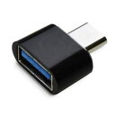 日本トラストテクノロジー OTG USB(A)→USB TypeC変換コネクター(ブラック)(OTGU2TC-BK) 取り寄せ商品