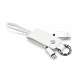日本トラストテクノロジー Keycase Cable microUSB White KCMU-WH 取り寄せ商品