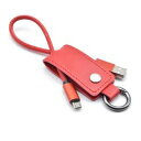 日本トラストテクノロジー Keycase Cable microUSB Red KCMU-RD 取り寄せ商品