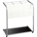 トヨダプロダクツ LASシリーズ 傘立て 長傘36本+折畳傘9本 W450×D300×H500mm シルバー&ホワイト 1台(LAS-3609US) 目安在庫=...