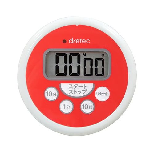 ドリテック 洗えるタイマー レッド T-533RDHA(64-9097-89) 取り寄せ商品