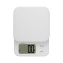 ドリテック デジタルスケール「ブランジェ」 3kg ホワイト KS-829WT(65-8303-75) 取り寄せ商品