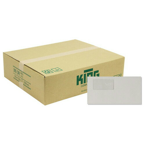 キングコーポレーション 窓明No3 HiソフトC 洋0(洋長3) アラビア 100g 〒枠無 カマス貼 グレー 1ケース..