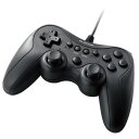 エレコム ELECOM ゲームパッド PCコントローラー USB接続 Xinput PS系ボタン配置 13ボタン 連射 軽量 ブラック(JC-GP20SBK) メーカー在庫品