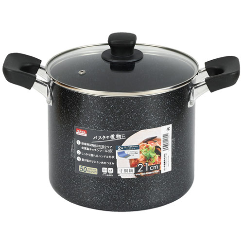 パール金属 パール金属 ママディナーアルファ マーブルダイヤモンド IH対応ガラス蓋付(HB-5895) 取り寄せ商品