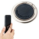 エレコム ELECOM スマートフォン用ストラップ スマホリング レザー 薄型 ネイビー(P-STRSLLNV) 目安在庫=△【数量限定】(2)