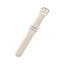 エレコム ELECOM アップルウォッチバンド SE(第2/第1世代)/Series9 8 7 6 5 4 3 2 1 シリコン ベルト 耐衝撃 スターライト(AW-41BDSCWH) メーカー在庫品(2)
